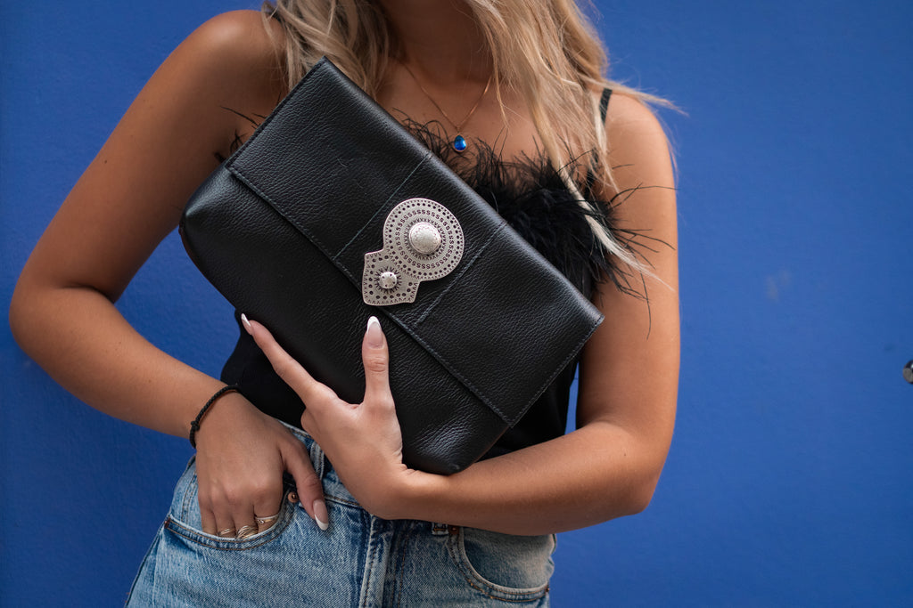 aurora δερματινη τσάντα ώμου - bonendis